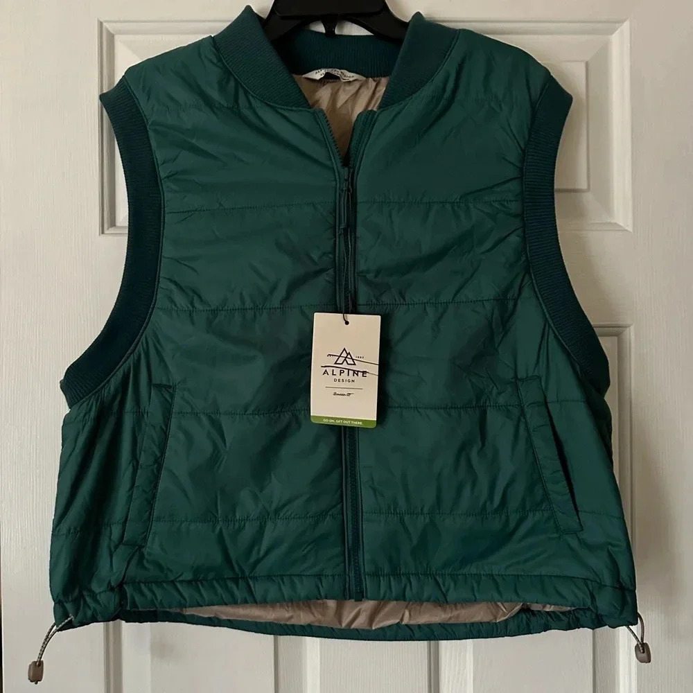 NWT Alpine Design teal vest, size XL, winter wear, warm, outdoors - Picture 2 of 5